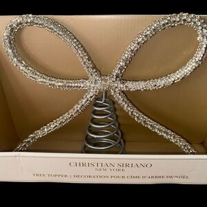New! Christian siriano Bow Christmas tree topper. TikTok